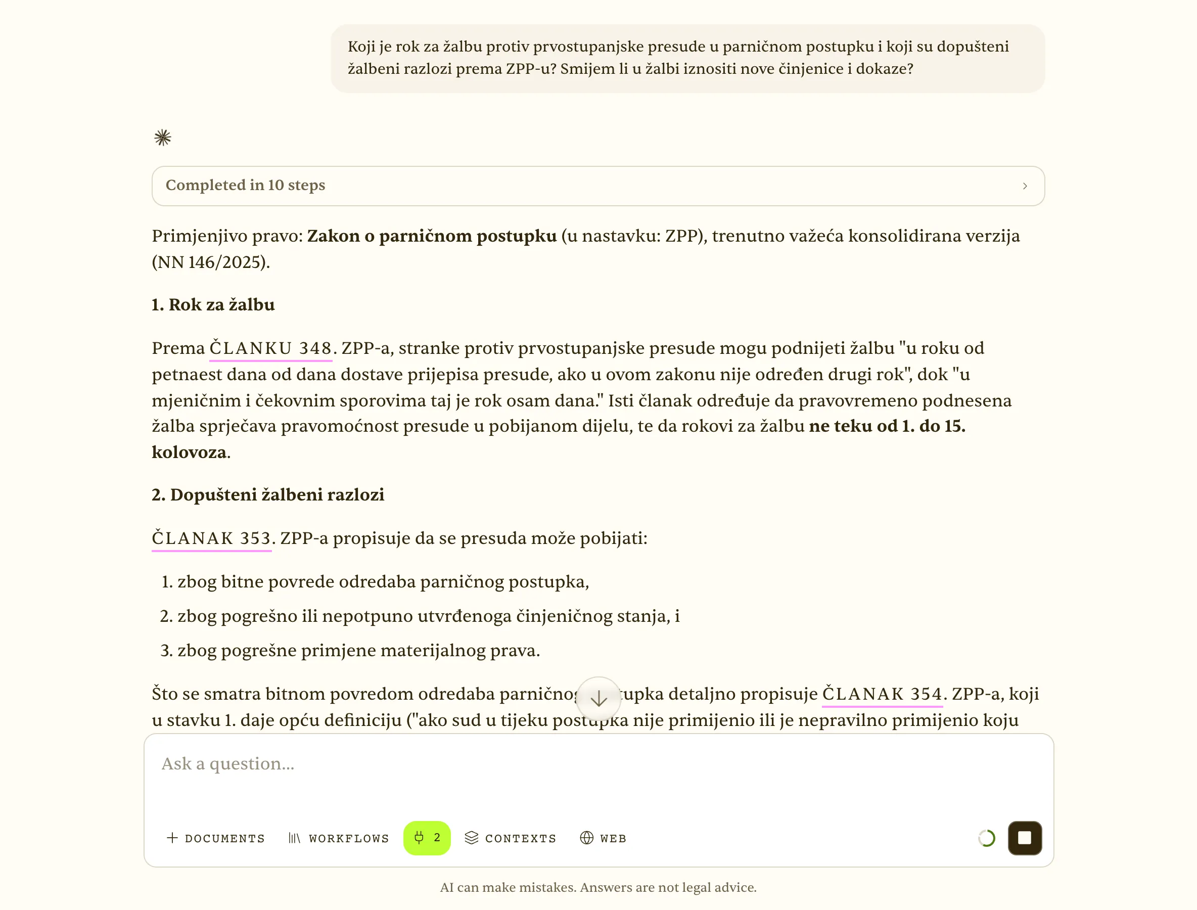 Appeal deadline and grounds under the Civil Procedure Act, cited per article
