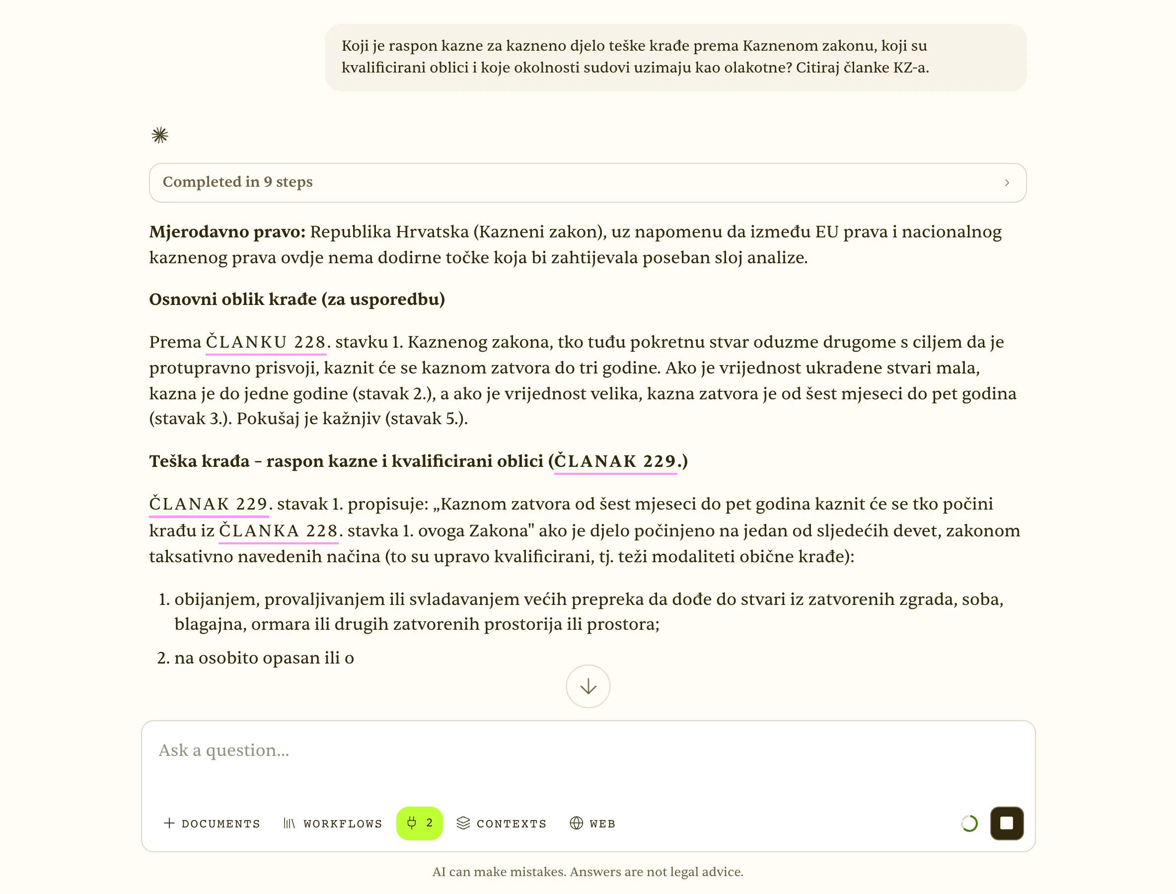 Sentencing range and mitigating circumstances cited to the Criminal Code