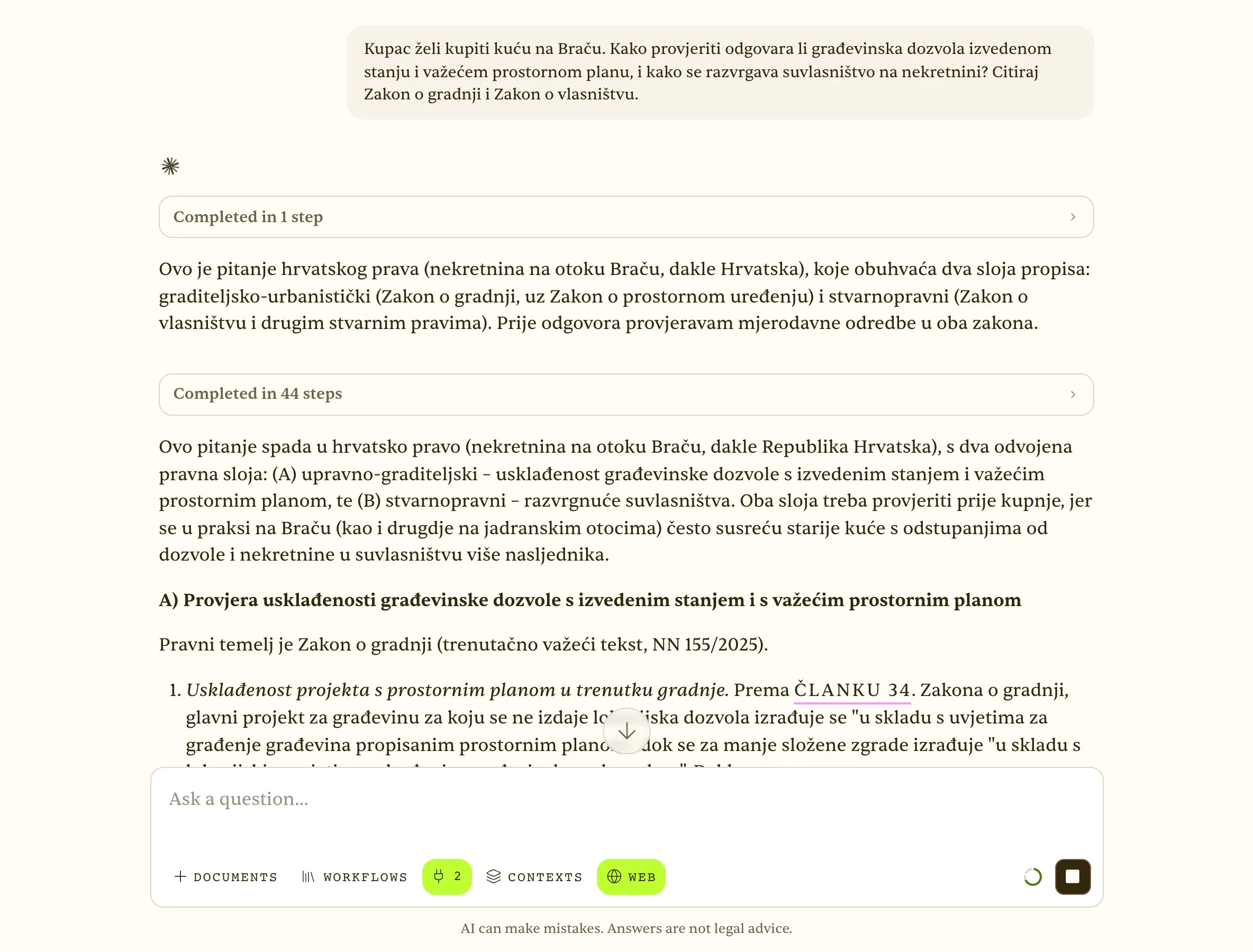 Real-estate check with Web search on — Building Act and Ownership Act cited