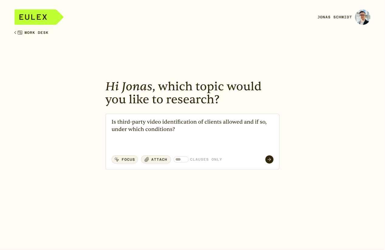 EULEX Chat Interface